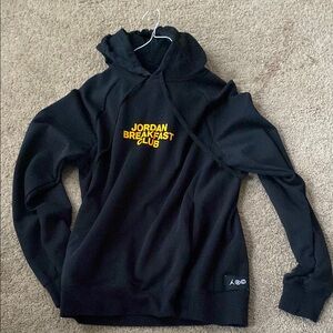 Jordan Black Sweater with Yellow Print